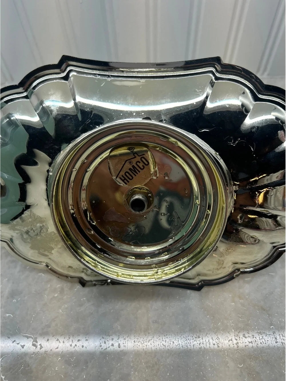Vintage Homco Silver-Plated Chambers Candlestick Holder